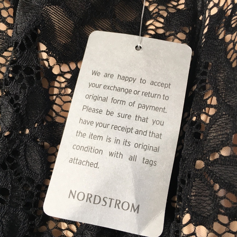 NWT NSR Black Lace Cocktail Dress Sz Large - Picture 11 of 11